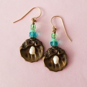 Mermaid earrings! Real freshwater pearls